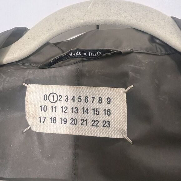 Maison Margiela Vynl Trench Coat Womens 42 Rain Jacket Double Breasted Oversized - Picture 4 of 10